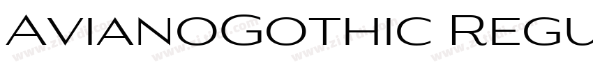 AvianoGothic Regular字体转换